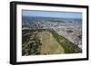 Aerial View of Hyde Park and London, England, United Kingdom, Europe-Alex Treadway-Framed Photographic Print