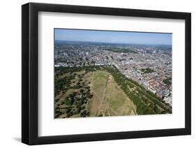 Aerial View of Hyde Park and London, England, United Kingdom, Europe-Alex Treadway-Framed Photographic Print