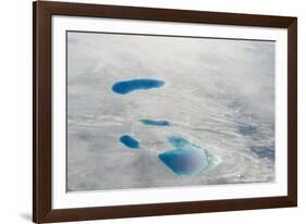 Aerial view of ice sheet, Greenland-Keren Su-Framed Photographic Print