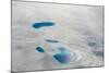 Aerial view of ice sheet, Greenland-Keren Su-Mounted Photographic Print