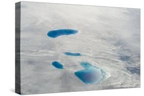 Aerial view of ice sheet, Greenland-Keren Su-Stretched Canvas