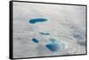 Aerial view of ice sheet, Greenland-Keren Su-Framed Stretched Canvas