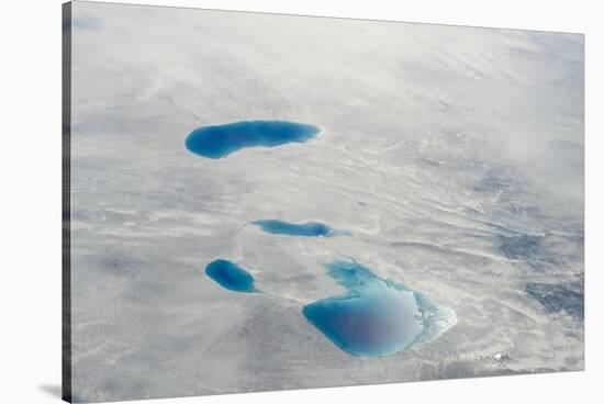 Aerial view of ice sheet, Greenland-Keren Su-Stretched Canvas