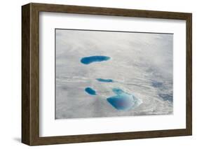 Aerial view of ice sheet, Greenland-Keren Su-Framed Photographic Print