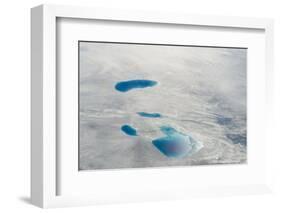 Aerial view of ice sheet, Greenland-Keren Su-Framed Photographic Print