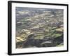 Aerial View of Inca Terraces, Colca Canyon, Chivay, Peru, South America-Christopher Rennie-Framed Photographic Print