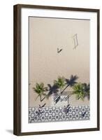 Aerial View of Ipanema Beach, Rio De Janeiro, Brazil-Ian Trower-Framed Photographic Print