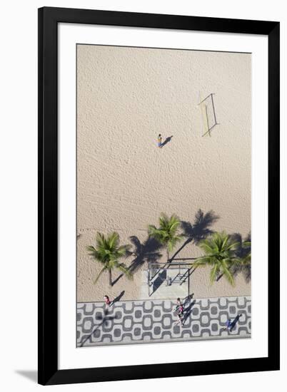 Aerial View of Ipanema Beach, Rio De Janeiro, Brazil-Ian Trower-Framed Photographic Print