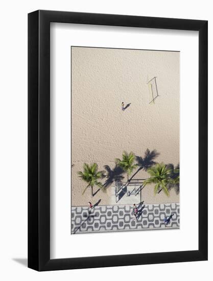 Aerial View of Ipanema Beach, Rio De Janeiro, Brazil-Ian Trower-Framed Photographic Print