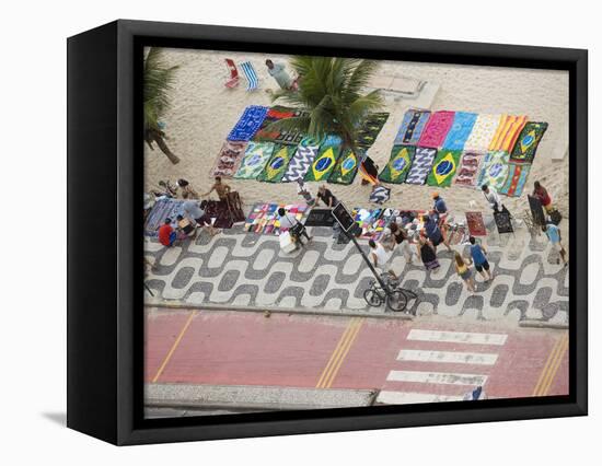 Aerial View of Ipanema Beach, Rio De Janiero, Brazil-Stuart Westmoreland-Framed Stretched Canvas