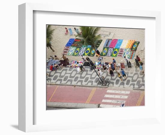 Aerial View of Ipanema Beach, Rio De Janiero, Brazil-Stuart Westmoreland-Framed Photographic Print