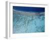 Aerial view of island, French Polynesia-Panoramic Images-Framed Photographic Print