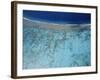 Aerial view of island, French Polynesia-Panoramic Images-Framed Photographic Print