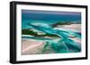 Aerial View of Island in Caribbean Sea, Great Exumand, Bahamas-null-Framed Photographic Print