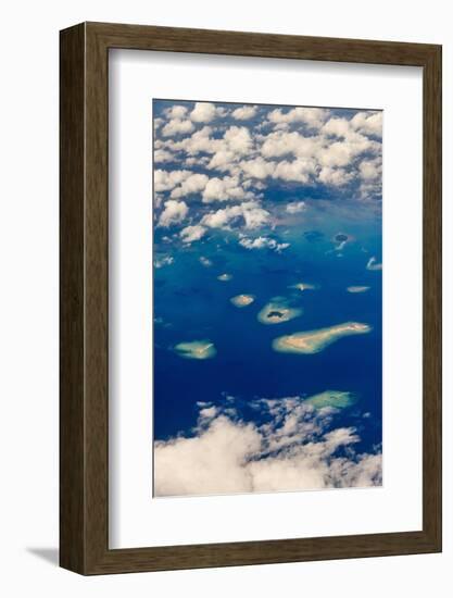 Aerial View of Islands in the Ocean, Indonesia-Keren Su-Framed Photographic Print
