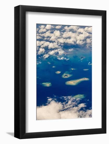 Aerial View of Islands in the Ocean, Indonesia-Keren Su-Framed Photographic Print