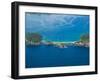 Aerial view of islands in the sea, Motuarohia Island, Bay of Islands, Northland, North Island, N...-null-Framed Photographic Print