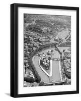 Aerial View of Isola Tiberina, Looking South-Charles Rotkin-Framed Photographic Print
