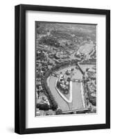 Aerial View of Isola Tiberina, Looking South-Charles Rotkin-Framed Photographic Print