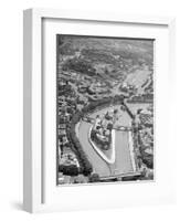 Aerial View of Isola Tiberina, Looking South-Charles Rotkin-Framed Photographic Print