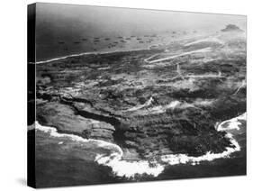 Aerial View of Iwo Jima-null-Stretched Canvas