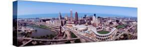 Aerial View of Jacobs Field, Cleveland, Ohio, USA-null-Stretched Canvas