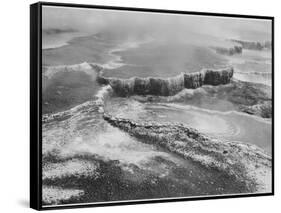 Aerial View Of "Jupiter Terrace-Fountain Geyser Pool Yellowstone NP" Wyoming 1933-1942-Ansel Adams-Framed Stretched Canvas