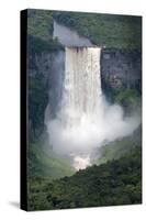 Aerial View of Kaieteur Falls in Full Spate, Guyana, South America-Mick Baines & Maren Reichelt-Stretched Canvas