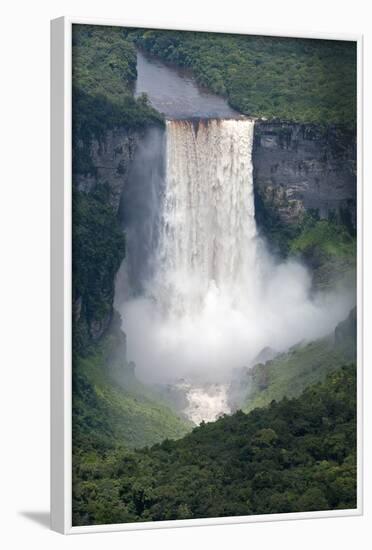 Aerial View of Kaieteur Falls in Full Spate, Guyana, South America-Mick Baines & Maren Reichelt-Framed Photographic Print