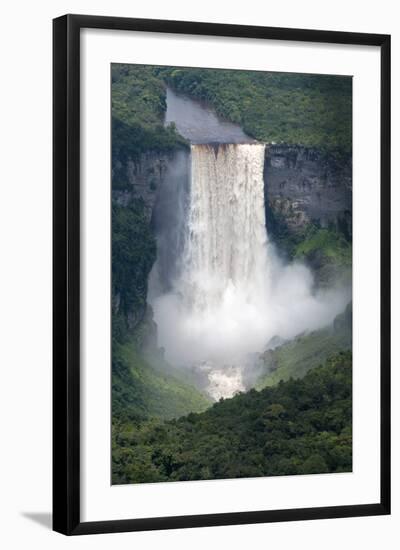 Aerial View of Kaieteur Falls in Full Spate, Guyana, South America-Mick Baines & Maren Reichelt-Framed Photographic Print