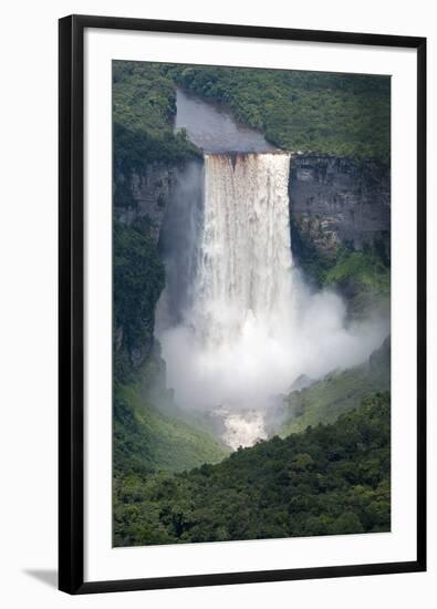 Aerial View of Kaieteur Falls in Full Spate, Guyana, South America-Mick Baines & Maren Reichelt-Framed Photographic Print