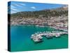 Aerial view of Kalimnos town, Kalimnos, Dodecanese Islands, Greek Islands, Greece, Europe-Frank Fell-Stretched Canvas