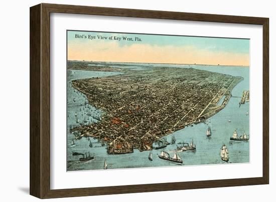 Aerial View of Key West, Florida-null-Framed Art Print