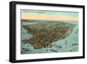 Aerial View of Key West, Florida-null-Framed Art Print