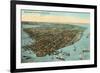 Aerial View of Key West, Florida-null-Framed Premium Giclee Print