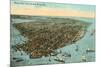 Aerial View of Key West, Florida-null-Mounted Premium Giclee Print