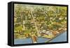 Aerial View of Key West, Florida-null-Framed Stretched Canvas