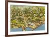 Aerial View of Key West, Florida-null-Framed Premium Giclee Print