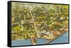 Aerial View of Key West, Florida-null-Framed Stretched Canvas