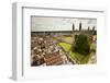 Aerial View of King's College of the University of Cambridge in England-Carlo Acenas-Framed Photographic Print