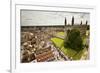 Aerial View of King's College of the University of Cambridge in England-Carlo Acenas-Framed Photographic Print