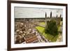 Aerial View of King's College of the University of Cambridge in England-Carlo Acenas-Framed Photographic Print