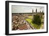 Aerial View of King's College of the University of Cambridge in England-Carlo Acenas-Framed Photographic Print