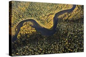 Aerial View of Kitkajoki River, Oulanka National Park, Finland, September 2008-Widstrand-Stretched Canvas