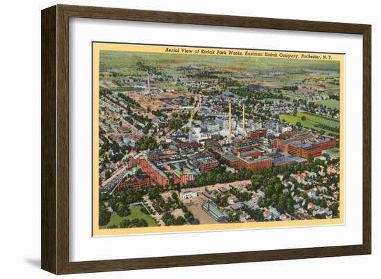 Aerial View of Kodak Park, Rochester, New York-null-Framed Art Print