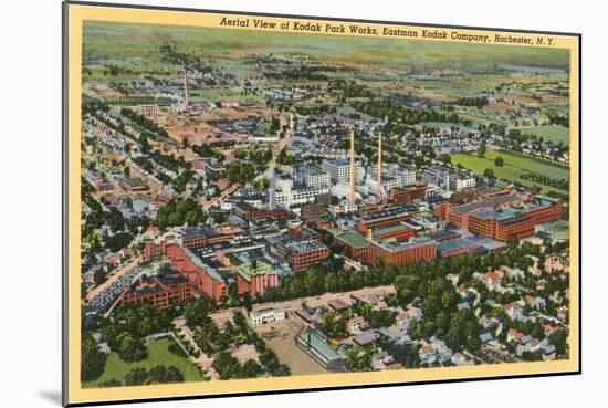 Aerial View of Kodak Park, Rochester, New York-null-Mounted Art Print