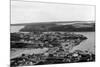 Aerial view of Kodiak, Alaska Photograph - Kodiak, AK-Lantern Press-Mounted Premium Giclee Print