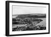 Aerial view of Kodiak, Alaska Photograph - Kodiak, AK-Lantern Press-Framed Art Print
