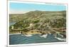 Aerial View of La Jolla, California-null-Mounted Premium Giclee Print