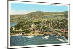 Aerial View of La Jolla, California-null-Mounted Art Print